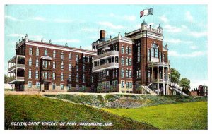 Postcard HOSPITAL SCENE Sherbrooke Quebec QC AQ8896