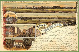 ah1265 - GERMANY - VINTAGE POSTCARD Postcards - Greetings from Oetzsch - 1900-