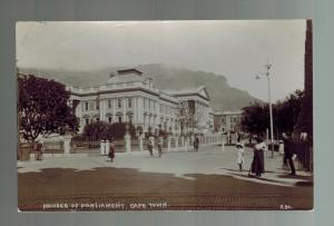 Mint RPPC Real Photo Postcard South Africa Cape Town Houses of Parlaiment