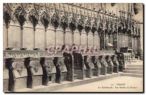 Old Postcard Thann The Cathedral Choir of The Stalls