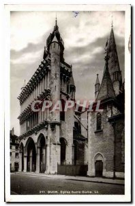 Old Postcard Dijon Eglise Notre Dame