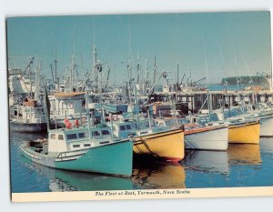 Postcard The Fleet at Rest, Yarmouth, Canada