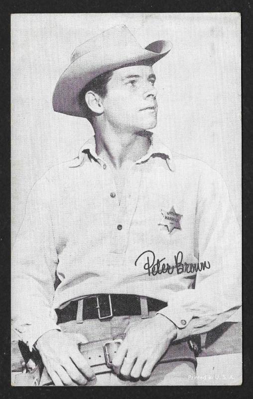 ARCADE CARD Cowboy Entertainer Peter Brown