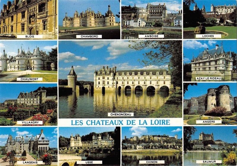 Bt Les Chateau De La Loire Chambord Amboise Loches France Europe France Other Unsorted Postcard Hippostcard