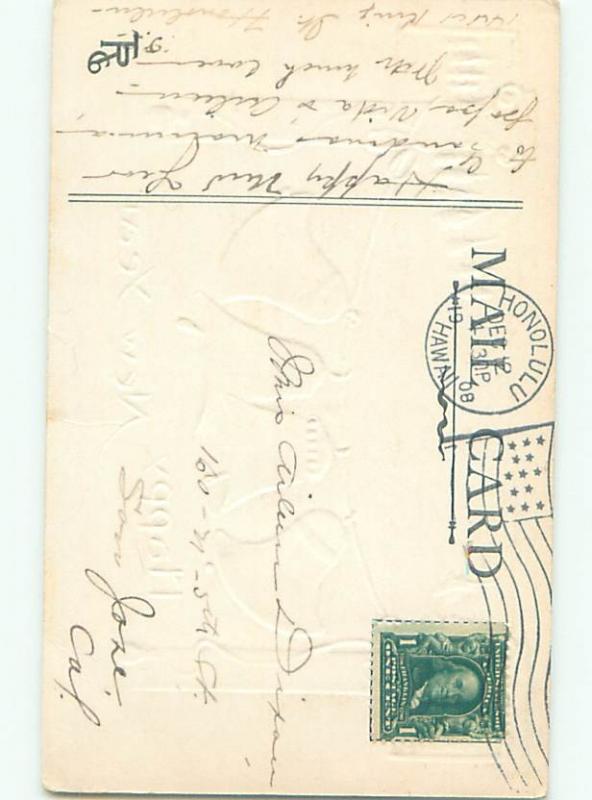 Divided-Back NEW YEAR SCENE Great Postcard AA1994