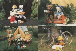 Teddy Bears Camping 4x Postcard s