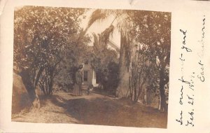 East Auburn California Lady with Dog Real Photo Vintage Postcard AA50486