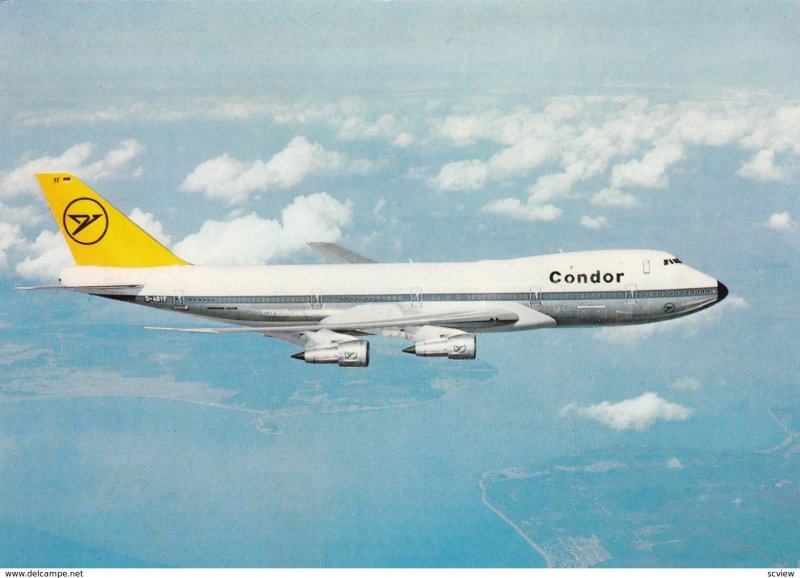 CONDOR Airlines Boeing 747 Jet Airplane , 1970s