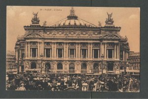 Ca 1916 Post Card Paris France Opera House