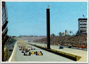 Indianapolis Motor Speedway 500 Mile Race Memorial Day Racing F1 Postcard