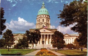 Kansas Capitol Topeka KS Postcard VTG UNP Vintage Unused Chrome 