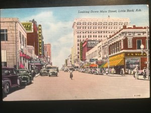 Vintage Postcard 1952 Main Street Little Rock Arkansas (AR)