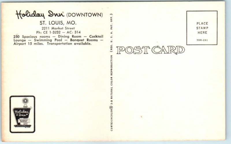 Postcard - Holiday Inn - Downtown St. Louis, Missouri 