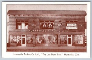 Huntsville Trading Co. Ltd., Huntsville Muskoka ON, Vintage Sepia Postcard