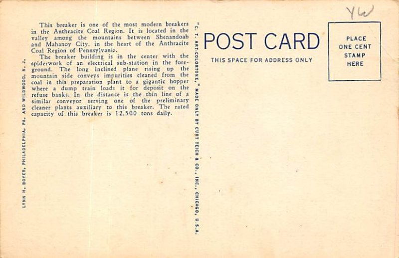 coal breakers between Shenandoah and Mahanoy City Shenandoah, PA