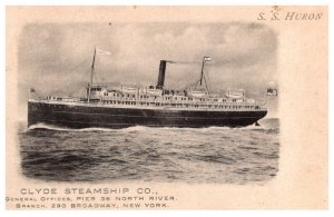 S.S. Huron  Clyde Steamship Co.