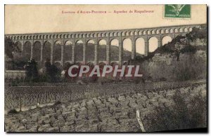 Old Postcard Environs of Aix en Provence Aqueduct Roquefavour