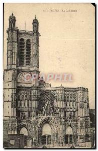 Troyes - The Cathedral - Old Postcard
