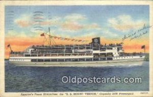 Americas Finest Streamliner The SS Mount Vernon, Washington, DC USA Steam Shi...