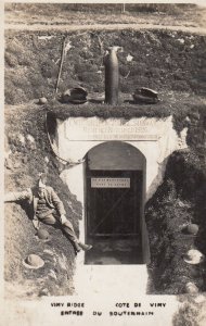 The Battle Of Vimy Bridge Memorial Reopens French Military WW1 Helmet RPC Pos...