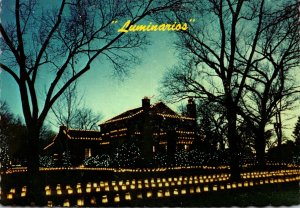 New Mexico Albuquerque Old Town Plaza Luminarios