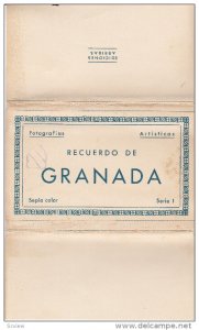 Recuerdo de GRANADA , Spain , 30-40s Folder Postcard