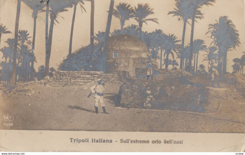 RP; Tripoli , Libya , 20-30s ; Tripoli Italiana - Sull'Estremo orio dell'oasi