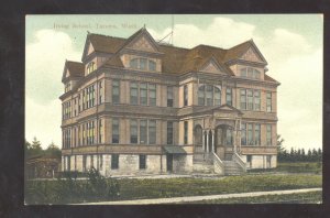 TACOMA WASHINGTON IRVING SCHOOL BUILDING VINTAGE POSTCARD 1908
