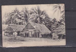 SOUTH PACIFIC,KERRY Series 50,1908 ppc By Reef & Palm, NATIVE VILLAGE ,used GB
