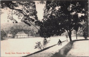 Sri Lanka Ceylon Kandy From Across the Lake Vintage Postcard C068