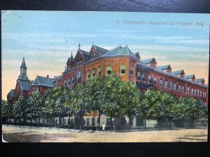Vintage Postcard 1907-1915 St. Elizabeth's Hospital La Fayette Indiana (IN)