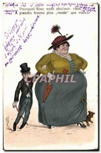 Old Postcard Fantasy Illustrator BBW