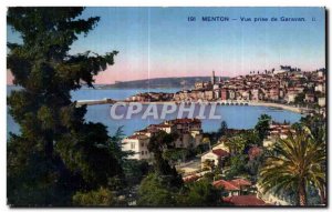 Old Postcard Menton Garavan View Shooting