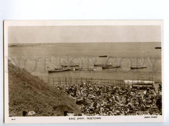 147443 Sierra Leone FREETOWN King Jimmy Vintage postcard