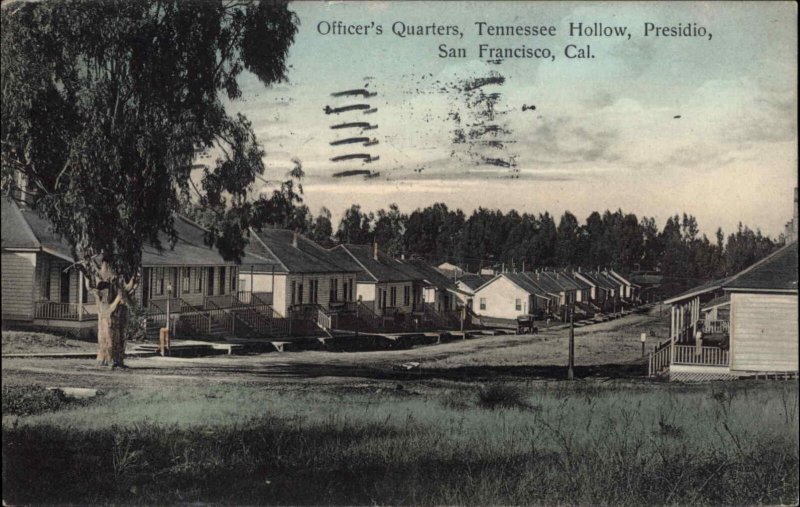 Antique 1909 Postcard San Francisco CA Presidio Officers Quarters