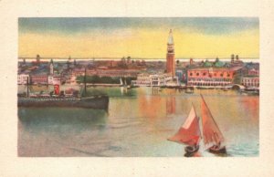 Vintage Postcard 1910's Venezia Panorama A Scrocchi Italy