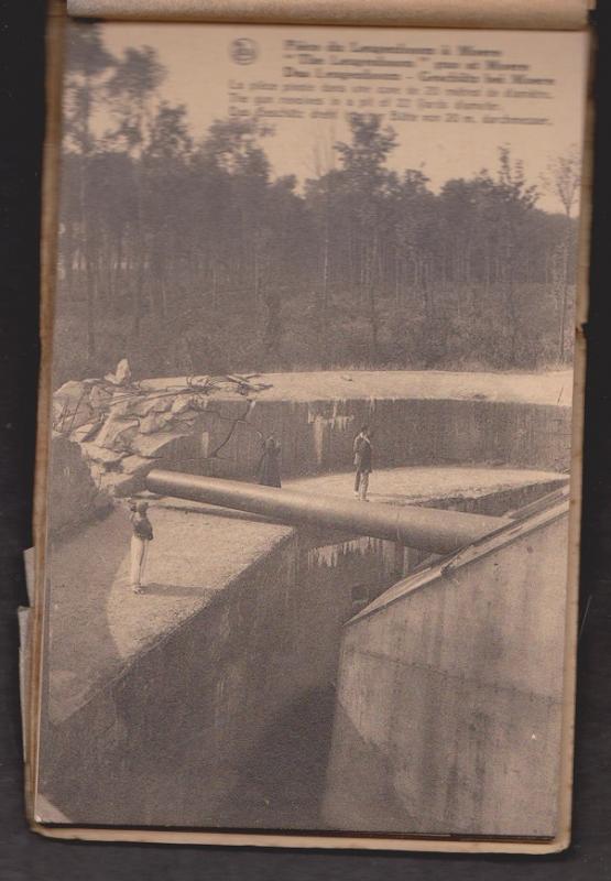 The Leugenboom Greman WW I Gun At Moere France - Intact Booklet Of 10 - Rare