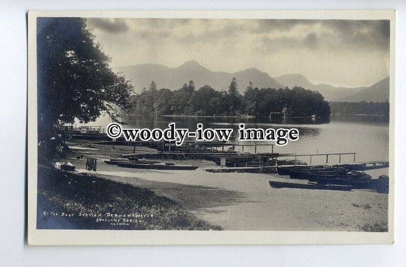 tp9045 - Cumbria - Derwentwater Boat Station & Named Berths, 2,3,& 5. - postcard 