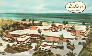 Vintage Postcard Sahara in the Ocean Collins Avenue Miami Beach Florida Fla.