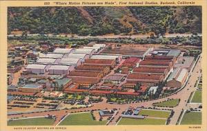 First National Studios Where Motion Pictures Are Made Burbank California Curt...