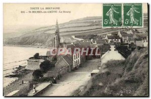 Old Postcard The Whole Breatagne St Michel En Greve Le Bourg