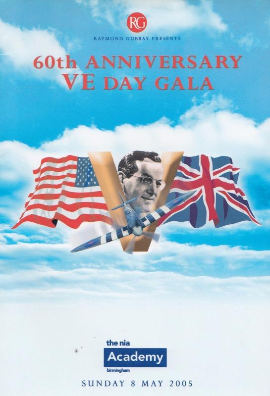 Glenn Miller 60th Anniversary VE Day Gala Cilla Black Birmingham Programme