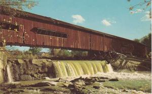 Bridgeton Covered Bridge and Falls - Parke County, Indiana