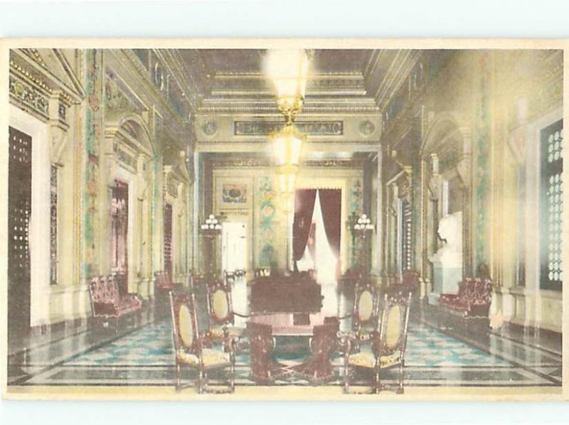 Vintage Post Card Republic of Cuba Martina Hall Havana Cuba   # 3746