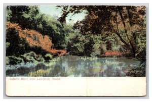 Sabattus River Lewiston Maine ME UNP DB Postcard U3