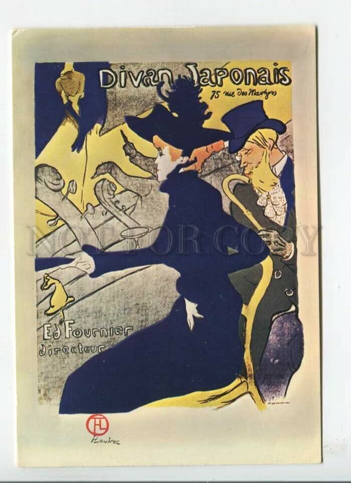 451116 Henri Toulouse-Lautrec Japanese couch Old italian postcard ...