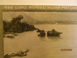 New Guinea Methodist Mission Postcard- houseboat 