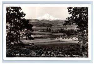 Vintage RPPC Mt. Hood From Hood River Valley Oregon. P203E