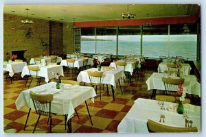 c1950 Shoreline Motor Lodge & Restaurant Dining Grand Marais Minnesota Postcard