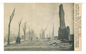 MA - Chelsea. Fire Ruins Apr 12, 1908.Chestnut St, Universalist Church 